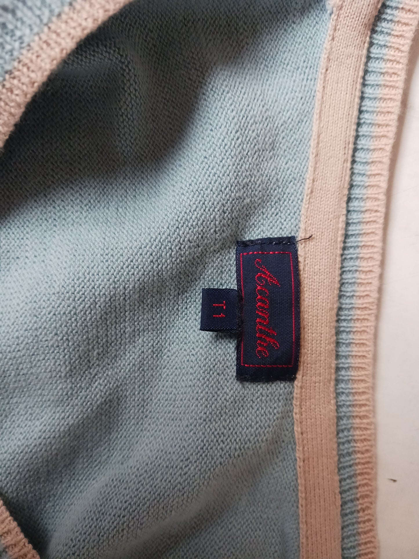 Pull col V 100% coton