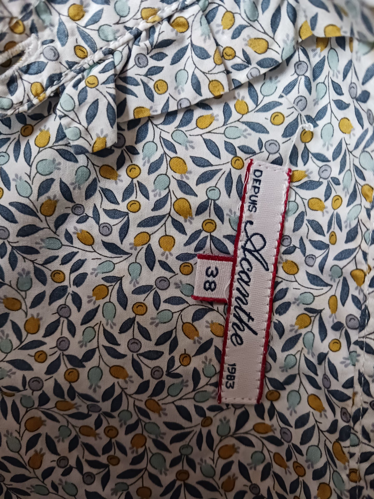 chemisier col et poignets à volants Liberty Liberty Floriana