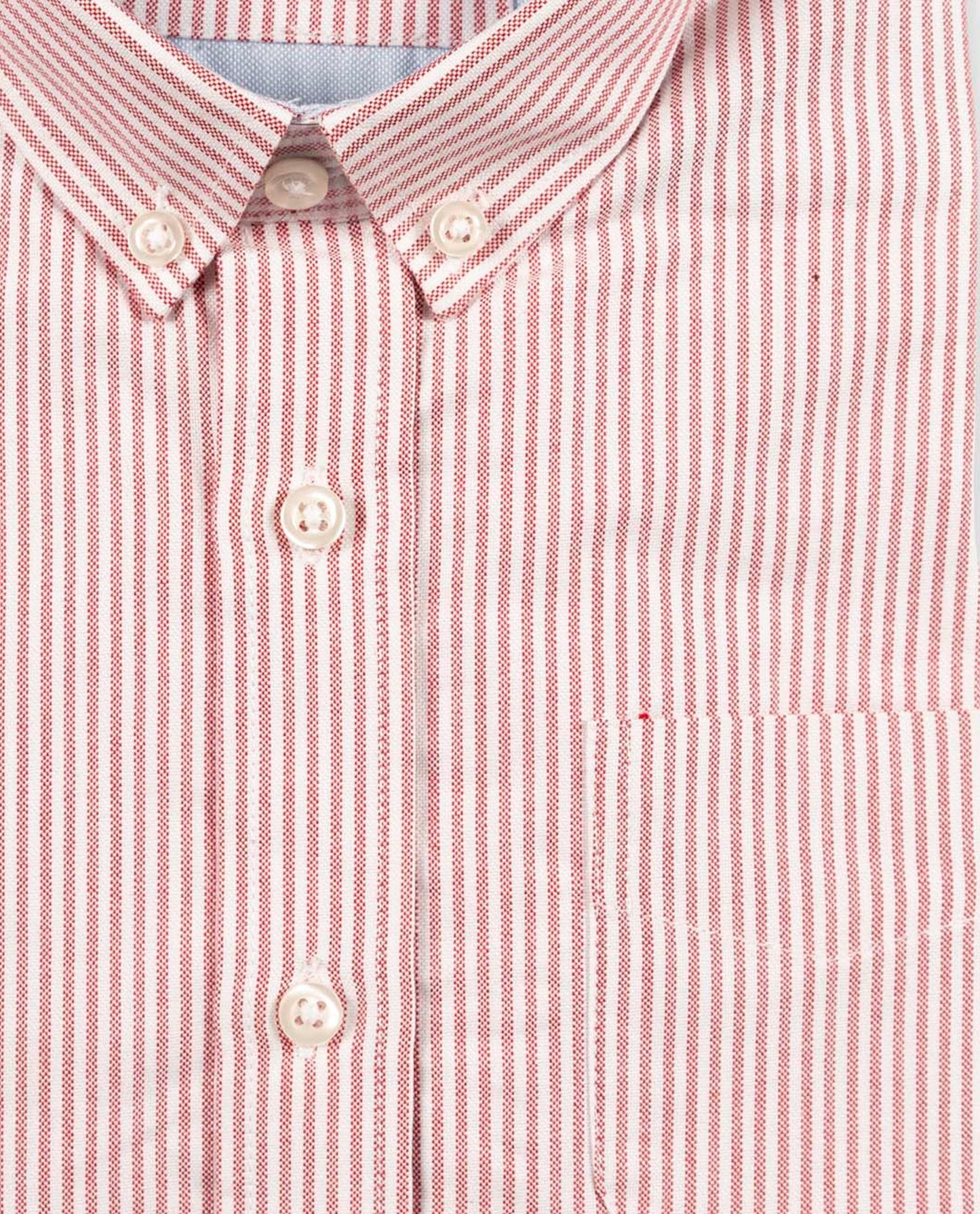 chemise ml oxford rayé rayure rouge