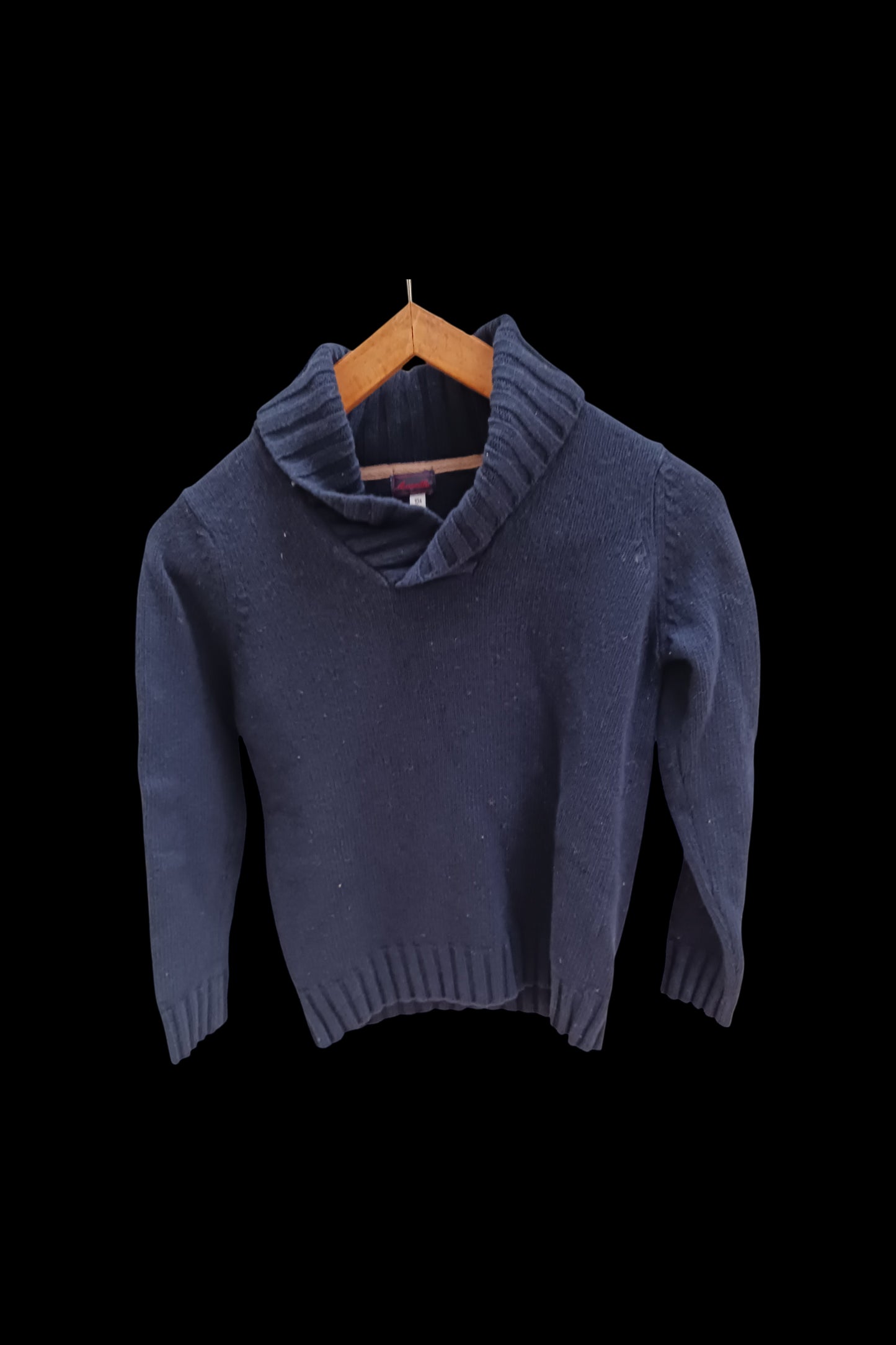 Pull col châle 100% laine d'agneau