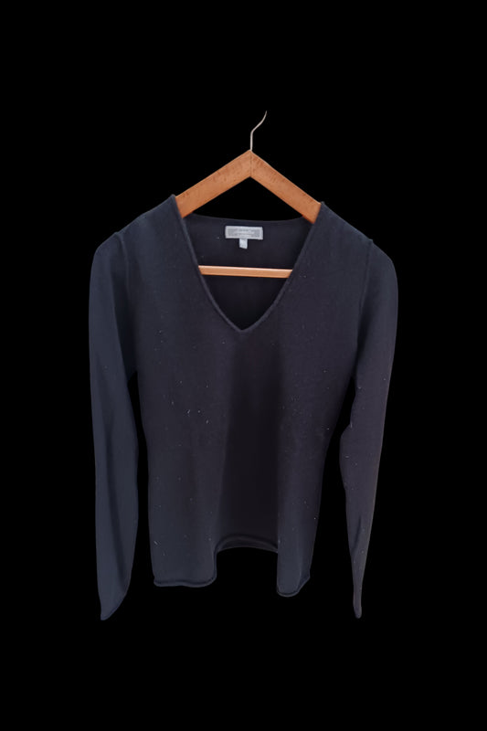 Pull col V 100 % cachemire