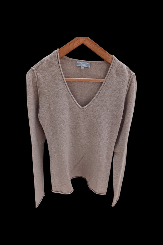 Pull col V 100 % cachemire