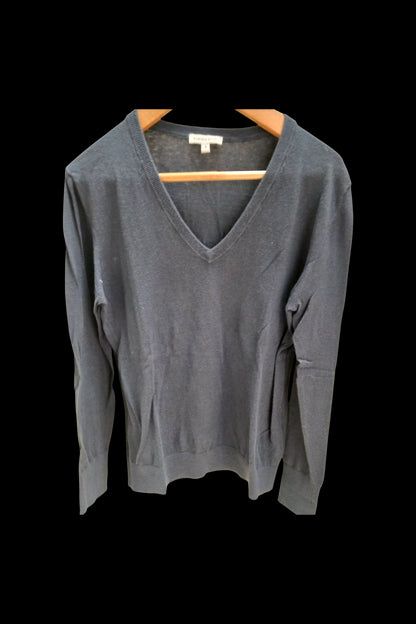 Pull coton col V