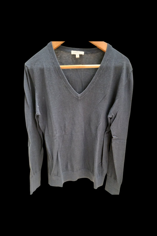 Pull coton col V