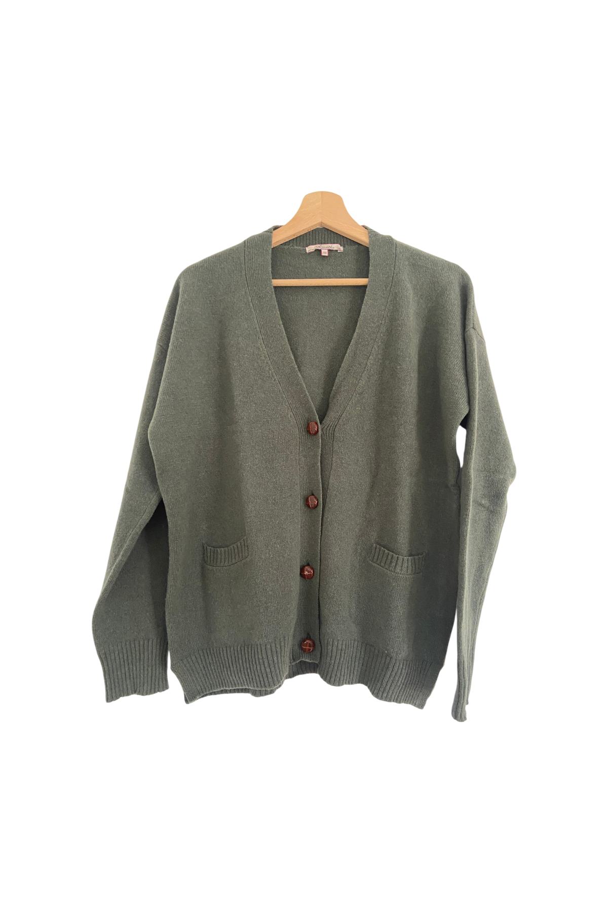 Gilet lambswool kaki