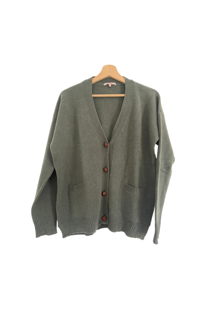 Gilet lambswool kaki
