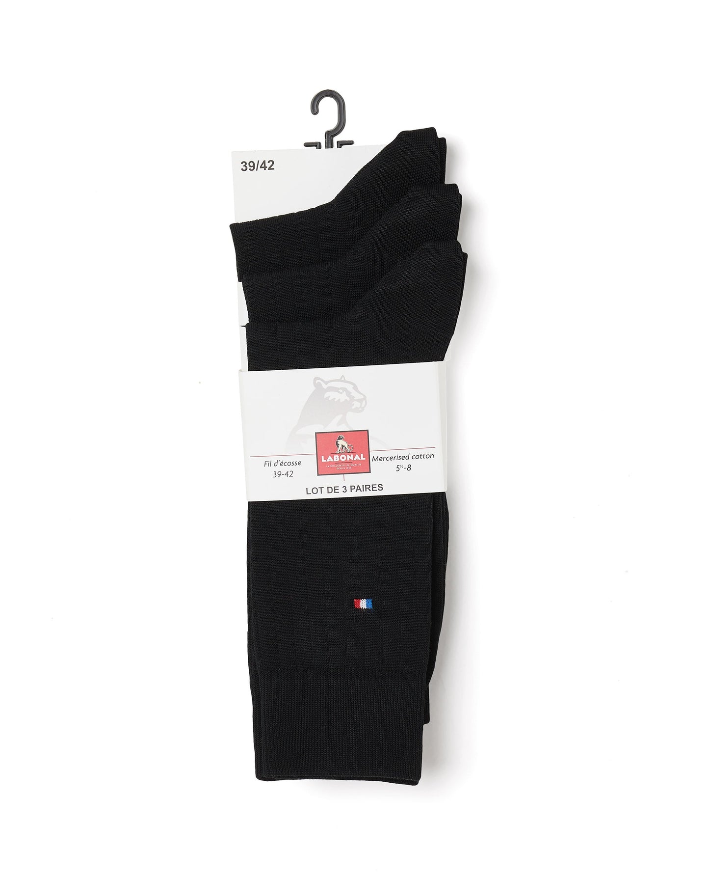 Lot de 3 paires mi-chaussettes 31414 Noir