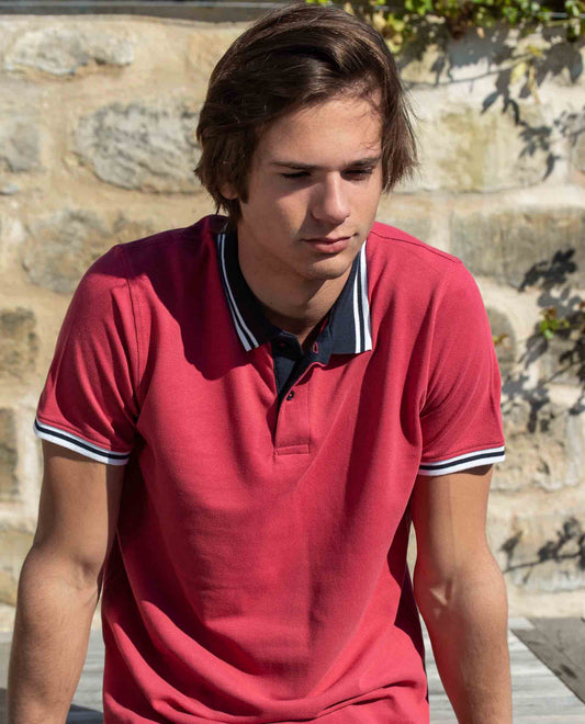 Polo piqué rouge