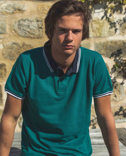 Polo piqué vert