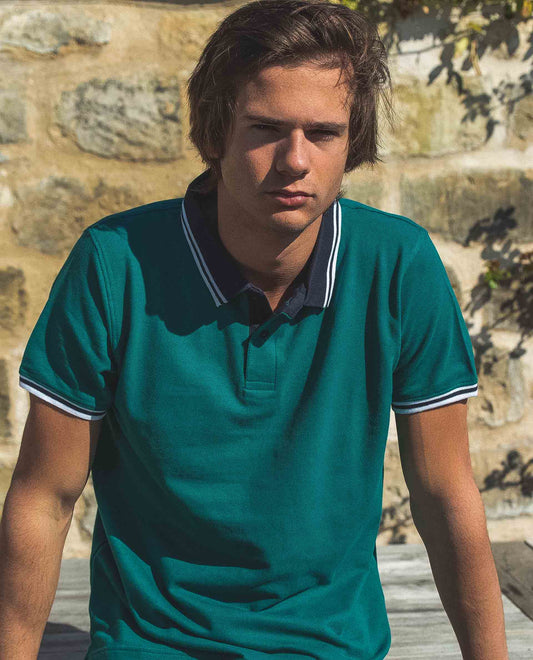 Polo piqué vert