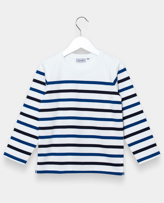 Marinière rayée blanc et bleu