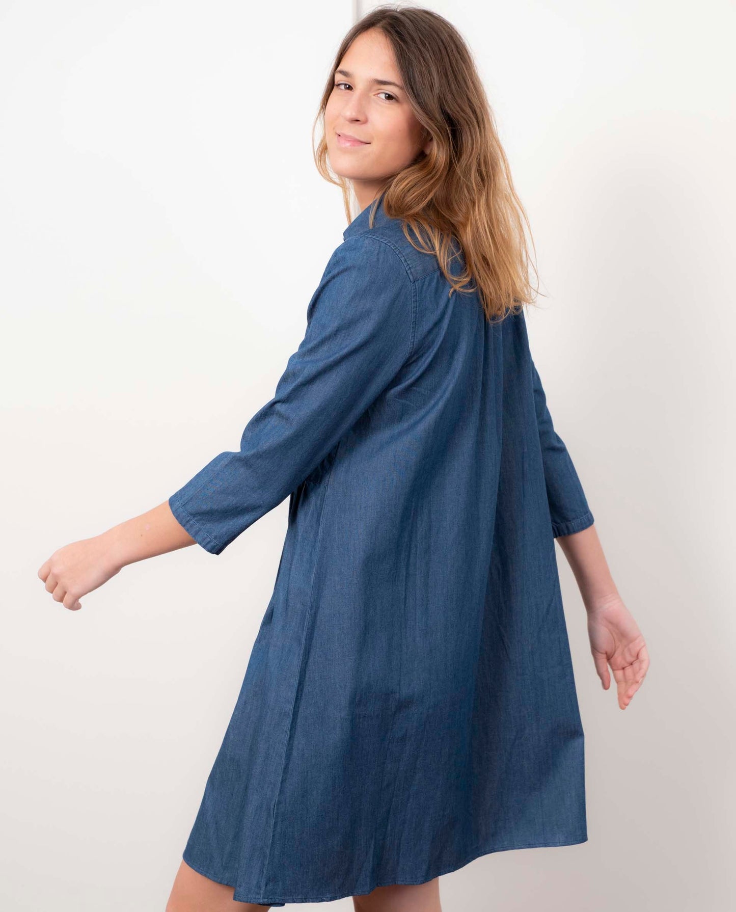 Robe loose 100% coton denim