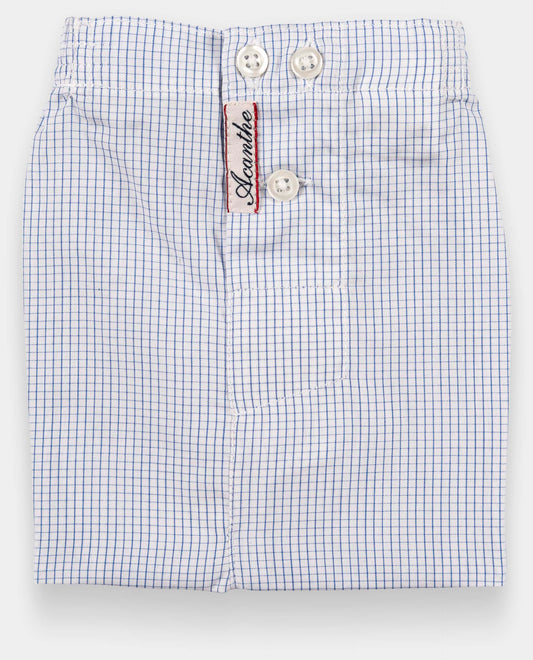 Caleçon carreau bleu