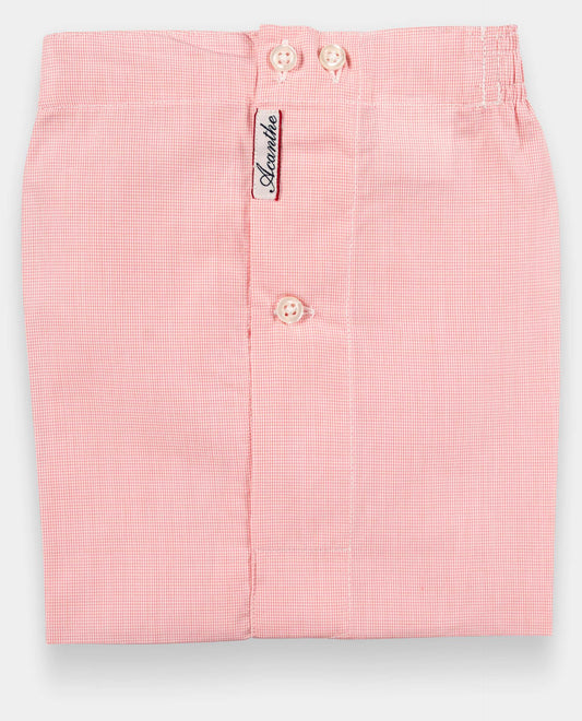 Caleçon Carreaux rose