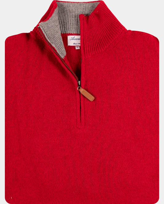 pull zip camionneur 100 lwl Rouge