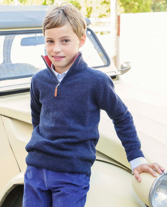 pull zip camionneur 100 lwl marine clair