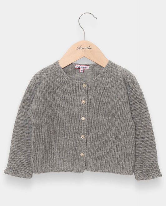cardigan point mousse 100 lwl Gris
