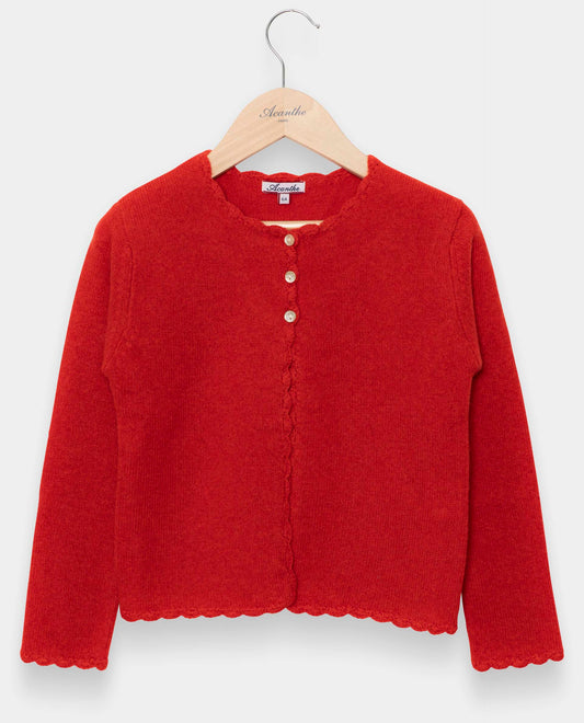 cardigan crochet 100 lwl Orange