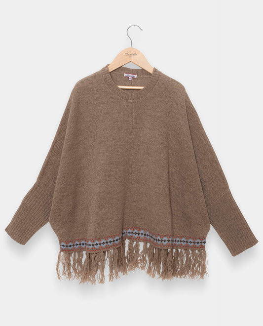 poncho 100 lwl Beige