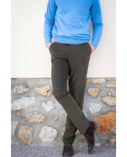 pantalon velours BP Kaki