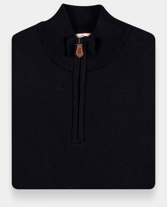 Pull zip camionneur merinos Marine