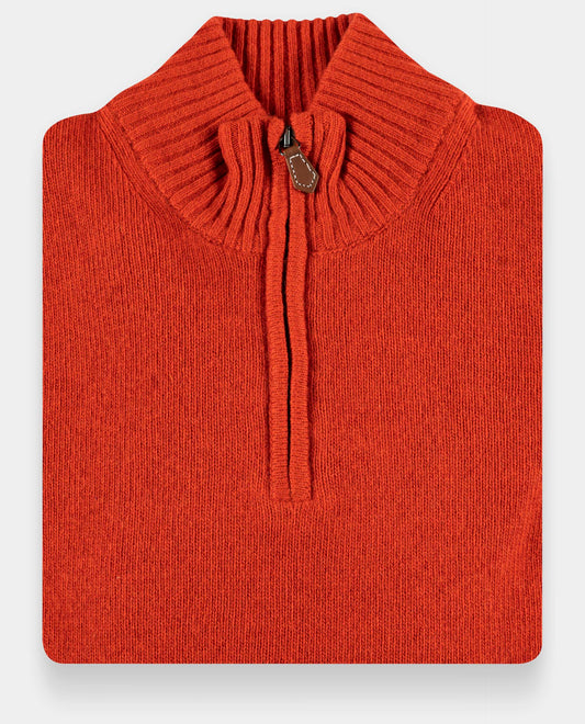 pull zip camionneur 10 cachemire Tabasco