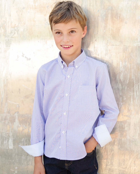 chemise ml fine rayure marine