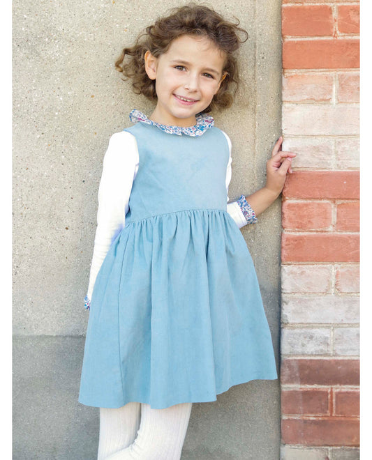 robe chasuble velours vert d eau