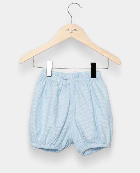 bloomer flanelle pied de poule ciel