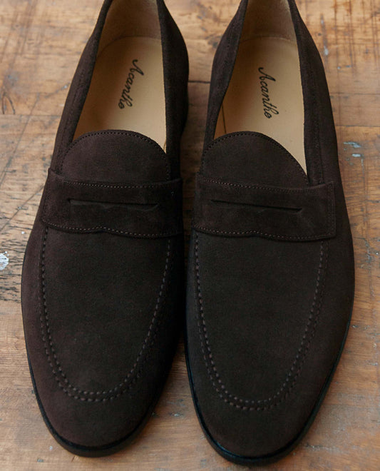 Mocassin ville 12921 suede Marron