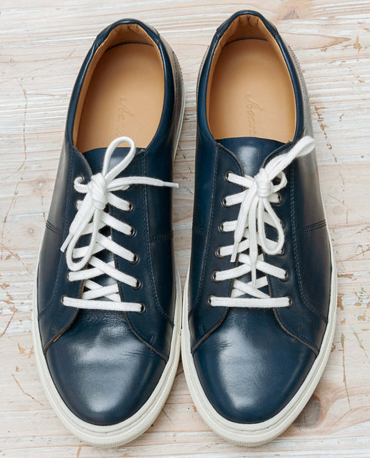 Sneackers  13098 cuir Bleu