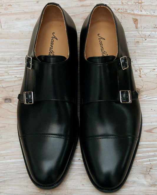 Deux boucles 13382 cuir Noir