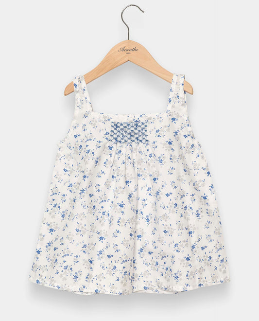 pyjashort imprimé fleur grise