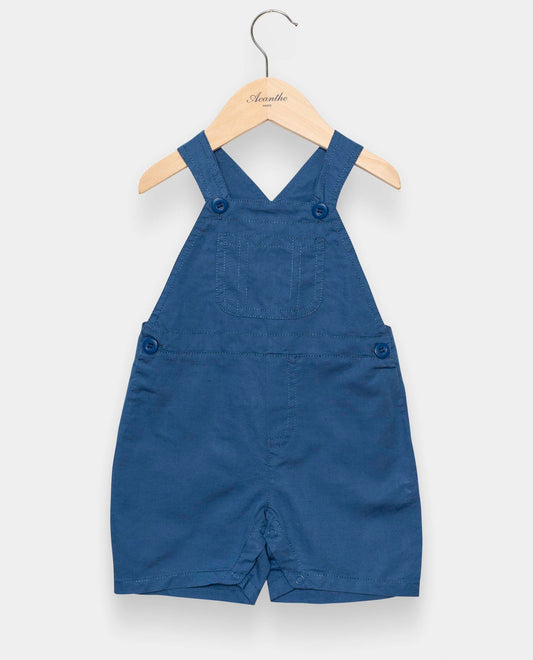 salopette courte Bleu