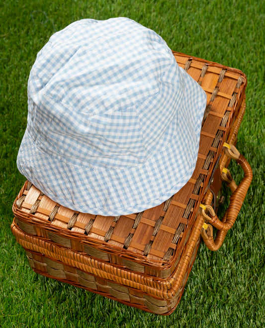 bob seersucker vichy ciel