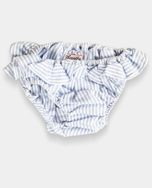 monokini seersucker vichy ciel