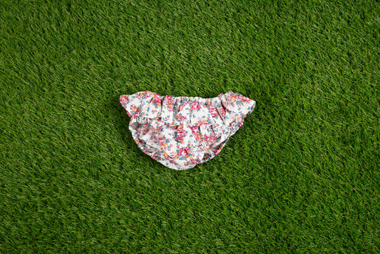 monokini fleurs bleu et rose