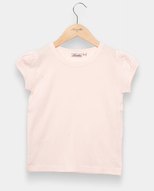 tee shirt col rond Rose pà¢le