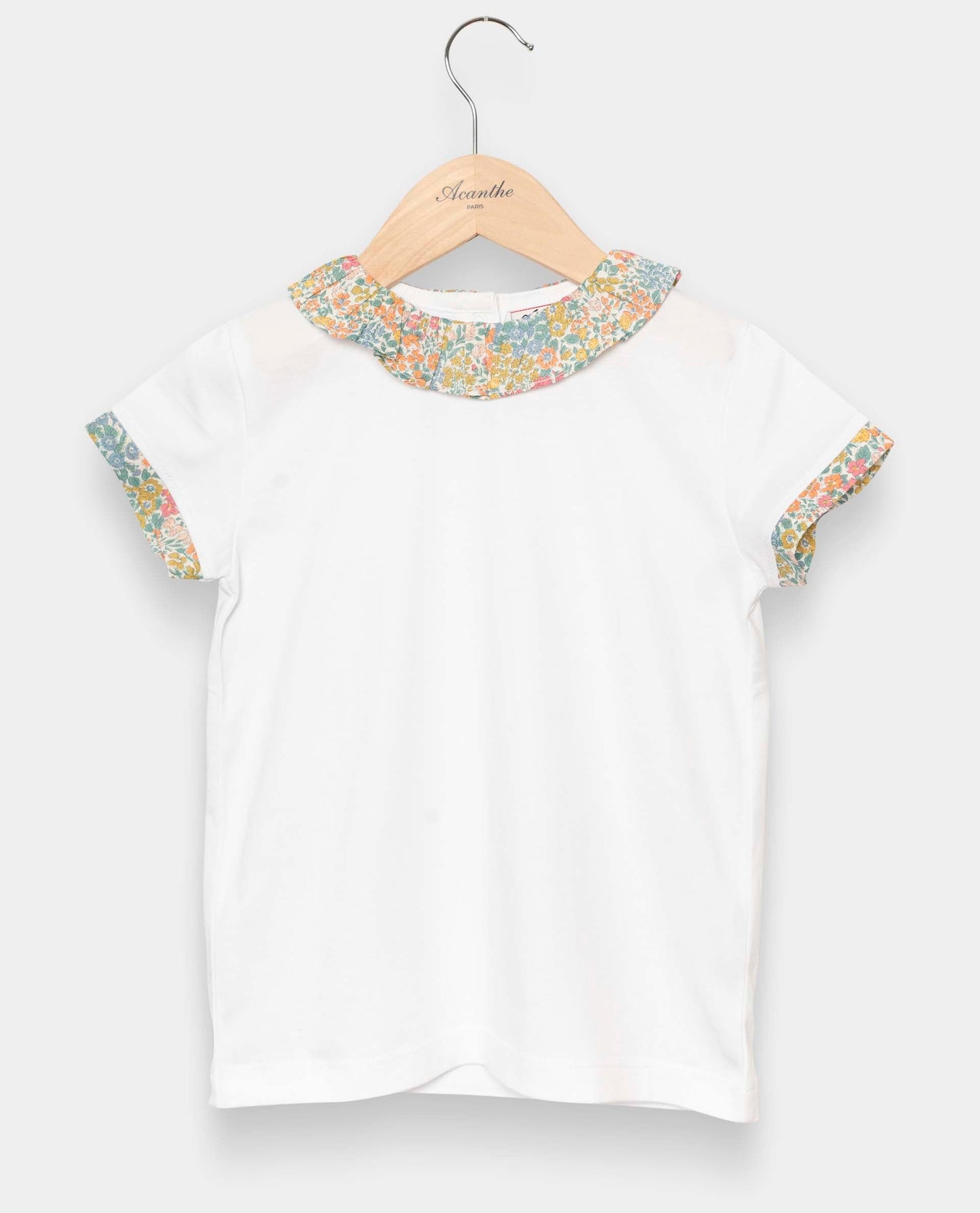 tee shirt volanté Liberty mc blanc/Liberty Joanna Louise