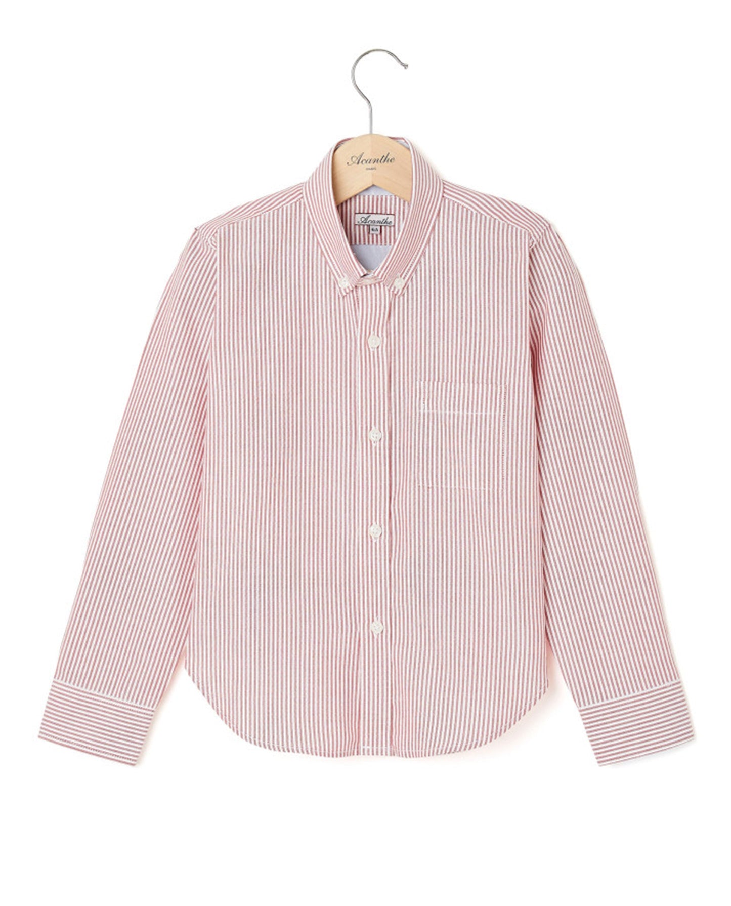 chemise ml oxford rayure rouge N9