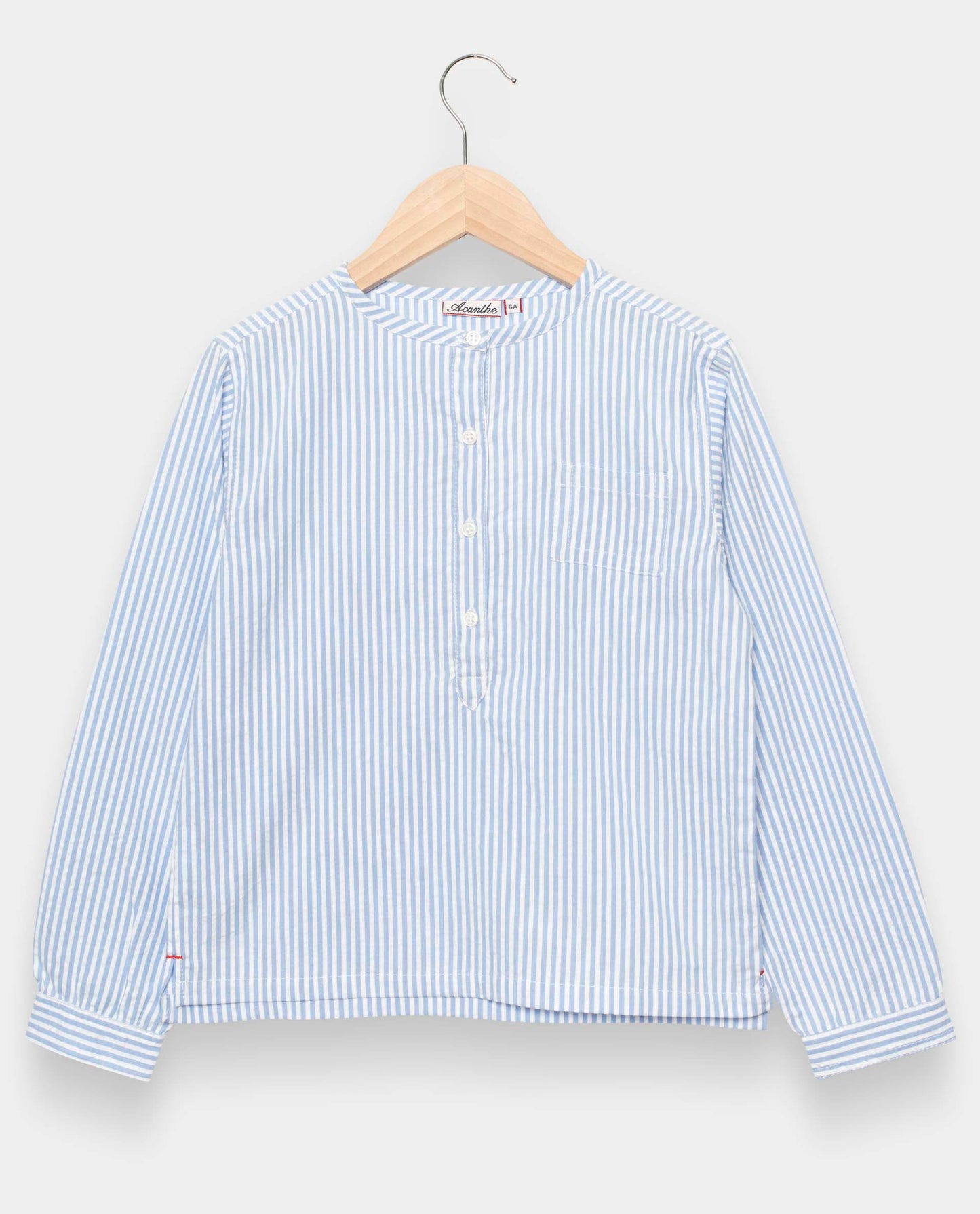 tunique ml seersucker rayure ciel