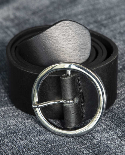 ceinturon boucle ronde Noir