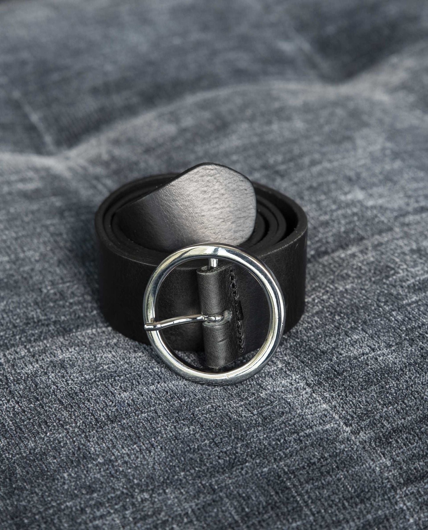 ceinturon boucle ronde Noir