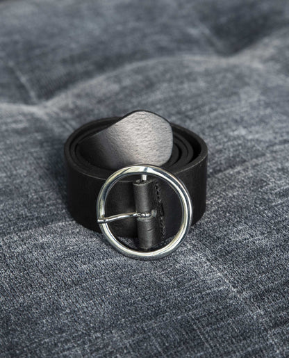 ceinturon boucle ronde Noir