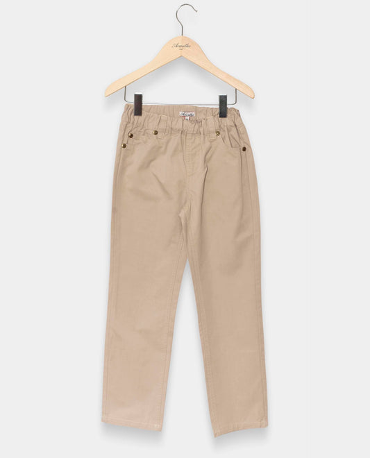pantalon boule twill Beige