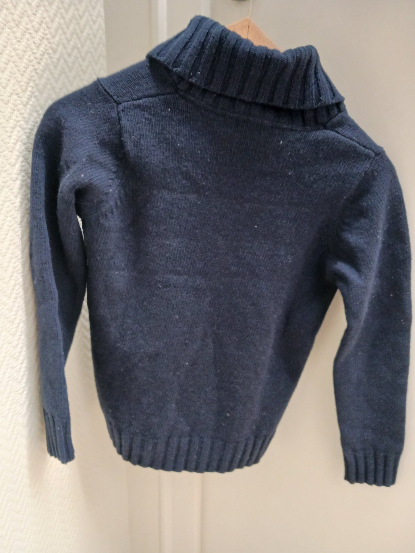 Pull col châle 100% laine d'agneau