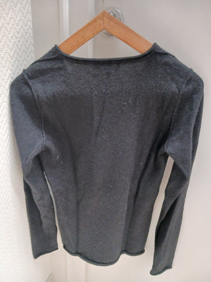 Pull col V 100 % cachemire