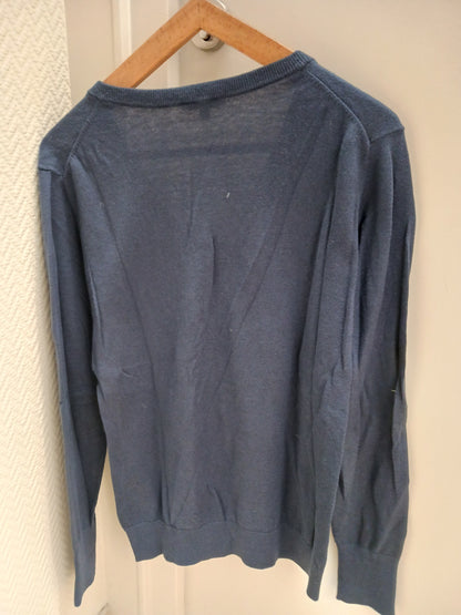 Pull coton col V