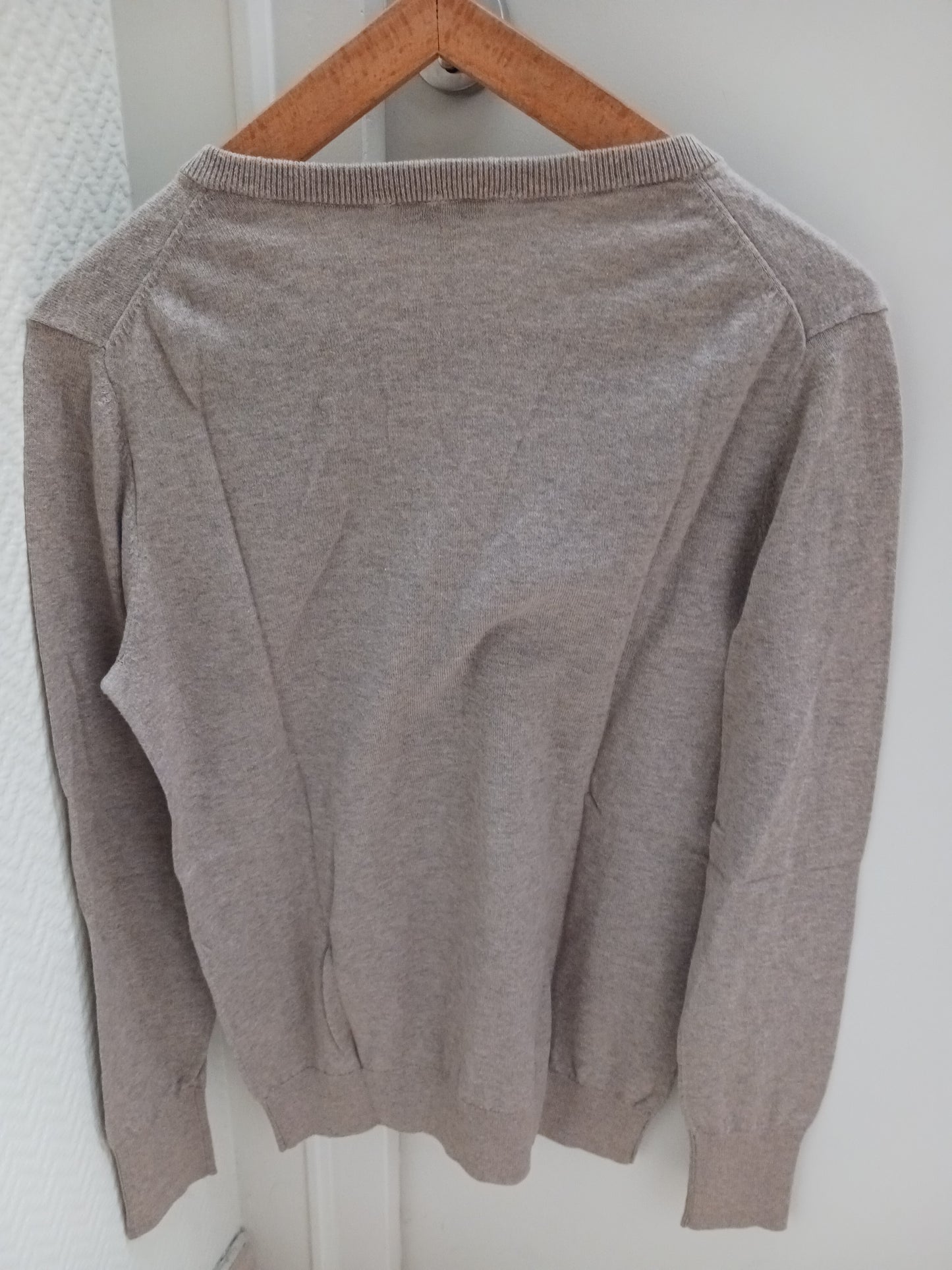 Pull coton col V