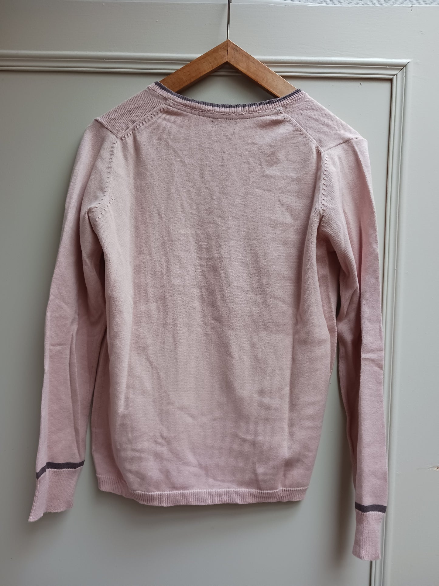 Pull col V 100 % coton